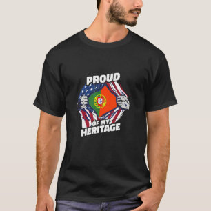 Stolz auf mein Erbe - Patriotisch portugiesischer T-Shirt