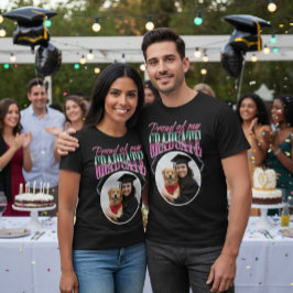 Stolz auf mein Graduate Custom Foto Cheesy Chrome T-Shirt