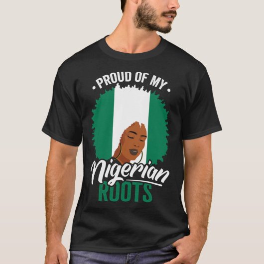 Stolz auf mein nigerianisches Roots Nigeria Herita T-Shirt (Vorderseite)