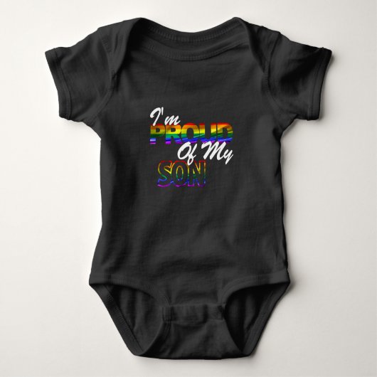 Stolz auf mein Son Rainbow Gay LGBT Pride Shirt (Vorderseite)