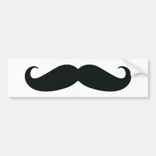 Stolz auf mein Stache….Schnurrbart Autoaufkleber