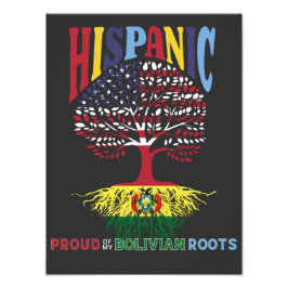 Stolz auf meine bolivianischen Wurzeln Hispanic He Fotodruck