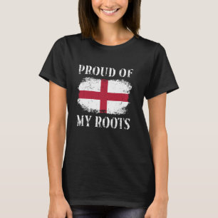Stolz auf meine englische Roots englische Flagge E T-Shirt
