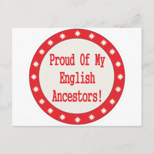 Stolz auf meine englischen Vorfahren Postkarte