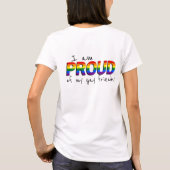 Stolz auf meine Gay Friends Support LGBTQ Pride  T-Shirt (Rückseite)
