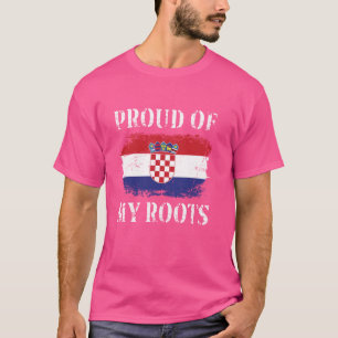 Stolz auf meine kroatischen Wurzeln Kroatische Fla T-Shirt