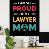 Stolz auf meine Mama Poster (Heimbüro)