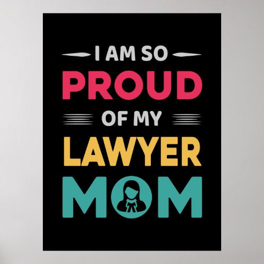 Stolz auf meine Mama Poster (Vorne)