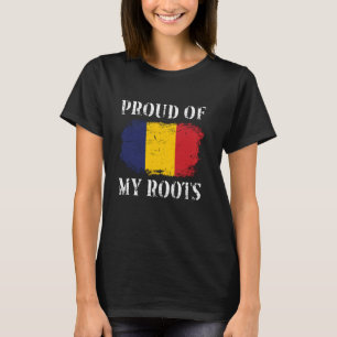 Stolz auf meine rumänische Roots-rumänische Flagge T-Shirt