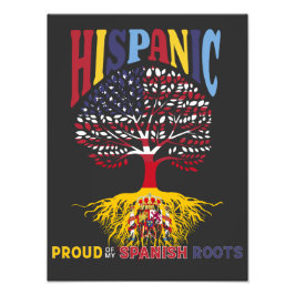 Stolz auf meine spanischen Wurzeln Hispanic Herita Fotodruck
