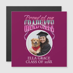 Stolz auf meinen Graduate Custom Pic Chrome Lightn Magnetkarte
