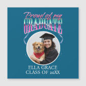 Stolz auf meinen Graduate Custom Pic Chrome Lightn Magnetkarte (Vorderseite)
