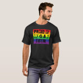 Stolz auf meinen schwulen Schwanz Gay Pride Regenb T-Shirt (Vorne ganz)