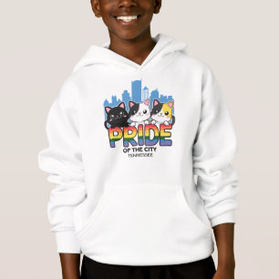 Stolz auf Memphis City Tennessee USA Regenbogenfla Hoodie