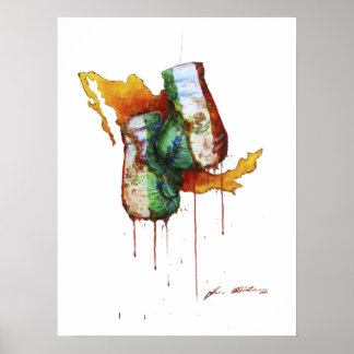 Stolz auf mexikanisches Boxen Poster