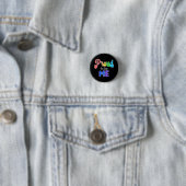 "Stolz auf mich" Regenbogentext Button (Beispiel)
