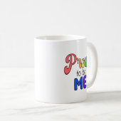 "Stolz auf mich" Regenbogentext Kaffeetasse (VorderseiteRechts)