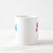 "Stolz auf mich" Regenbogentext Kaffeetasse (Mittel)