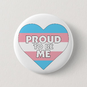Stolz auf mich transgender Stolz Flaggenherz Button