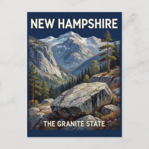 Stolz auf New Hampshire 🏔️ Bergwaldszene Postkarte