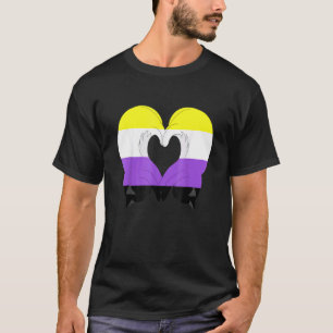 Stolz auf nichtbinäre Katzen LGBT nicht-binäre Fla T-Shirt