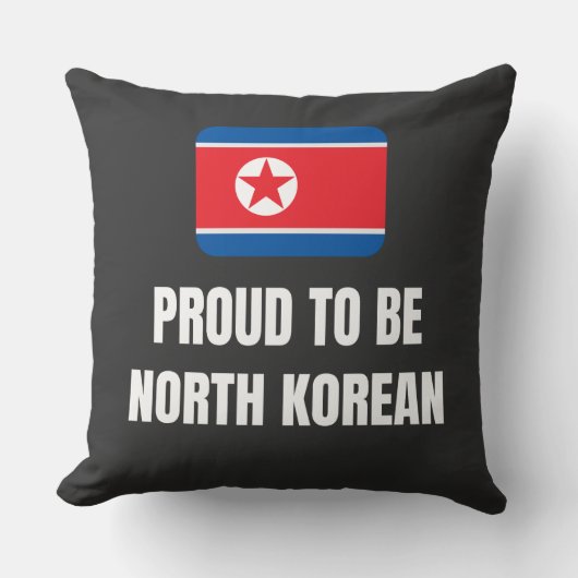 Stolz auf Nordkoreas Kissen (Vorderseite)