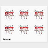 Stolz auf Paiute Window Decoder Sticker (Blatt)