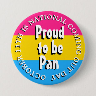 Stolz auf Pan, 11. Oktober Coming Out Day Button
