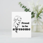 Stolz auf Phantastische Retro Postkarte (Stehend Vorderseite)