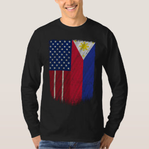 Stolz auf philippinisch amerikanisch Philippinen U T-Shirt