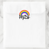 Stolz auf Regenbogen Runder Aufkleber (Tasche)