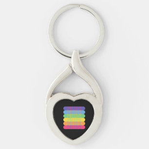 Stolz auf Regenbogenfarben Schlüsselanhänger