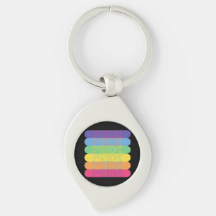 Stolz auf Regenbogenfarben Schlüsselanhänger