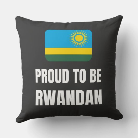 Stolz auf Ruanda Kissen (Rückseite)