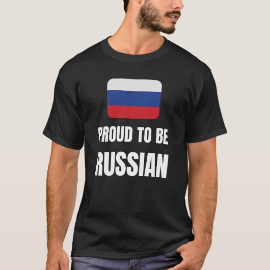 Stolz auf Russisch T-Shirt (Vorderseite)