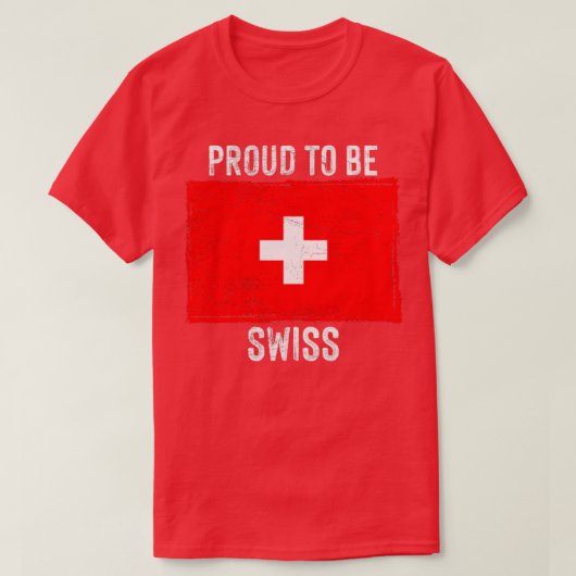 Stolz auf Schweizer sein T-Shirt (Design vorne)