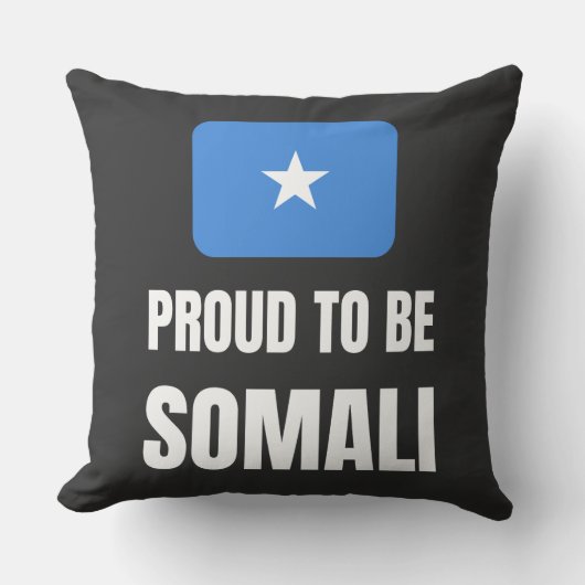 Stolz auf Somali Kissen (Vorderseite)