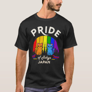 Stolz auf Tokio City Japan Regenbogenflagge T-Shirt