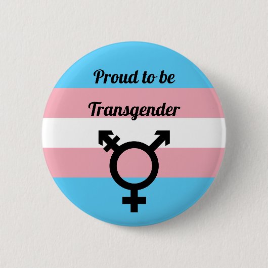 Stolz auf Transgender | Trans Pride Button (Vorderseite)