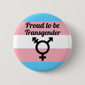 Stolz auf Transgender | Trans Pride Button (Vorderseite)
