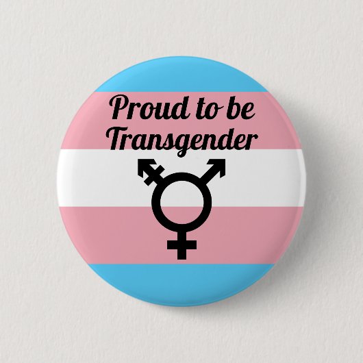 Stolz auf Transgender | Trans Pride Button (Vorderseite)