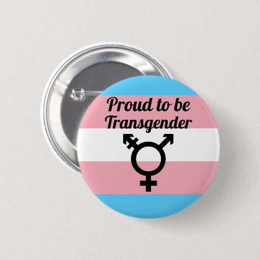 Stolz auf Transgender | Trans Pride Button (Vorne & Hinten)