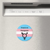 Stolz auf Transgender | Trans Pride Magnet (In Situ (Geschirrspüler))