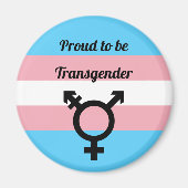 Stolz auf Transgender | Trans Pride Magnet (Vorne)