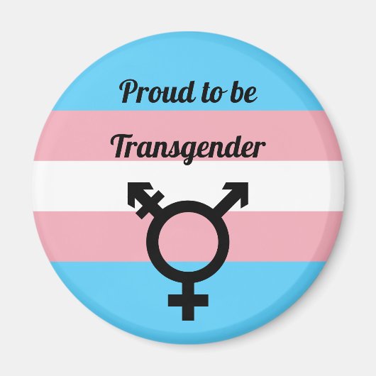 Stolz auf Transgender | Trans Pride Magnet (Vorne)