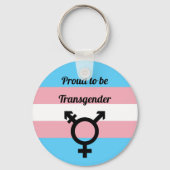 Stolz auf Transgender | Trans Pride Schlüsselanhänger (Vorderseite)