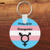 Stolz auf Transgender | Trans Pride Schlüsselanhänger (Vorderseite)