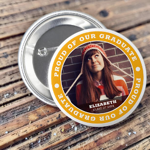 Stolz auf unser Graduate 20XX Abschluss Foto Button