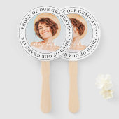 Stolz auf unser Graduate 20XX Modernes Abschluss F Fächer (Vorne und Hinten)