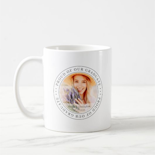 Stolz auf unser Graduate 20XX Modernes Abschluss F Kaffeetasse (Links)